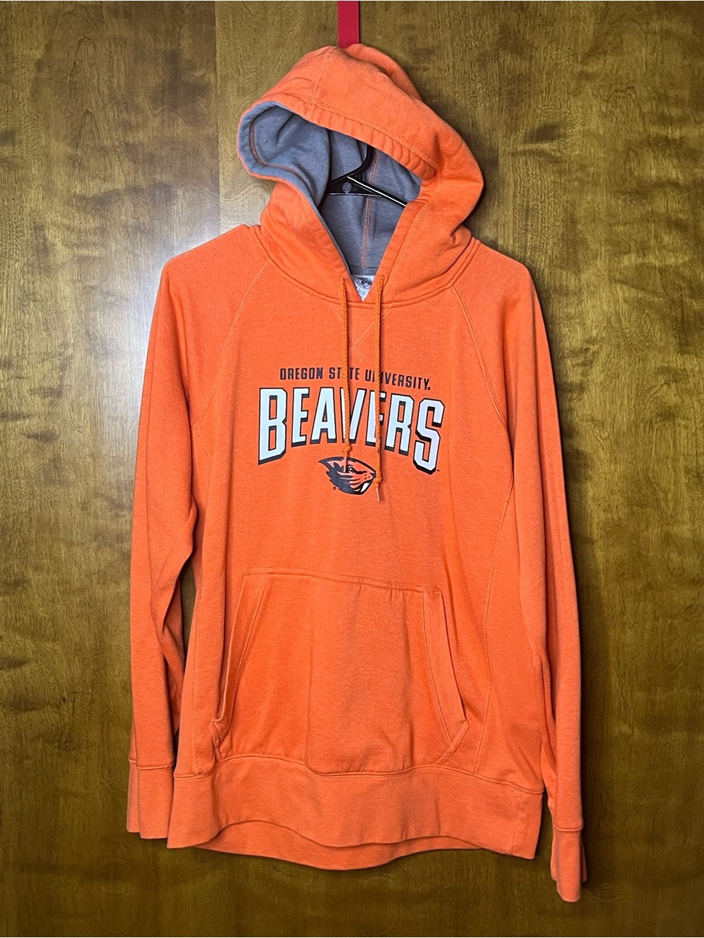 Oregon State Beavers Hoodie Sweatshirt Orange NCAA Pullover Size M unisex